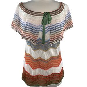 M Missoni off the shoulder top with front tie